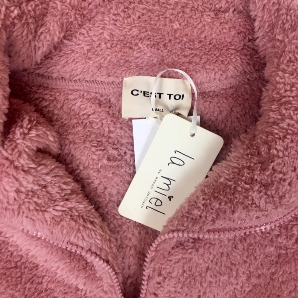 pull-over • fleece • half zip • baby blush - Picture 4 of 5